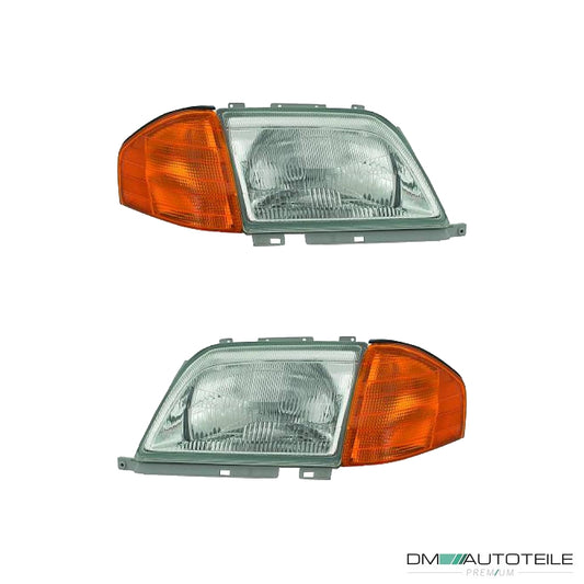 Marelli H4/Blinker orange Scheinwerfer SET passt für Mercedes SLR129 ab 92-01