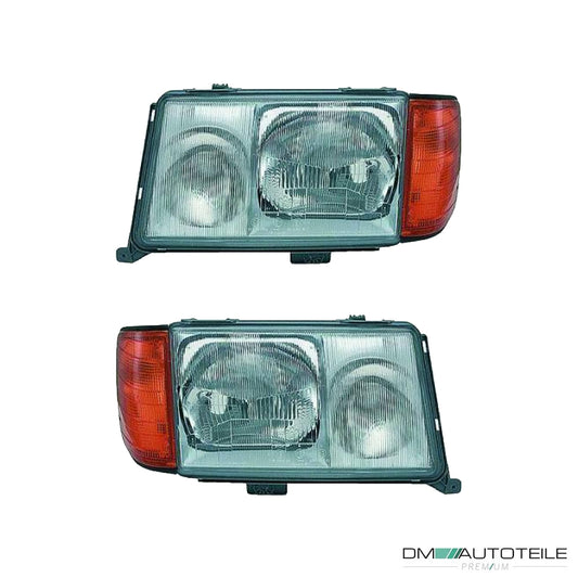 Bosch Scheinwerfer H4 SET passt für Mercedes Blinker gelb W124/S124 ab 89-93