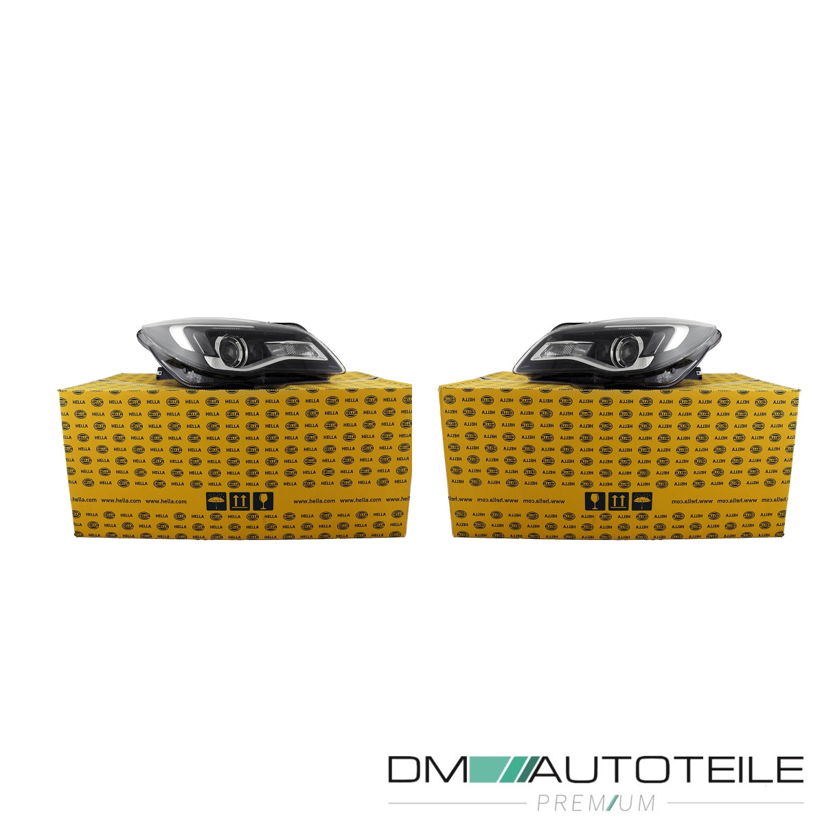 Hella Scheinwerfer + LED HIR2 SET passt für Opel Insignia A (G09) ab 13-17