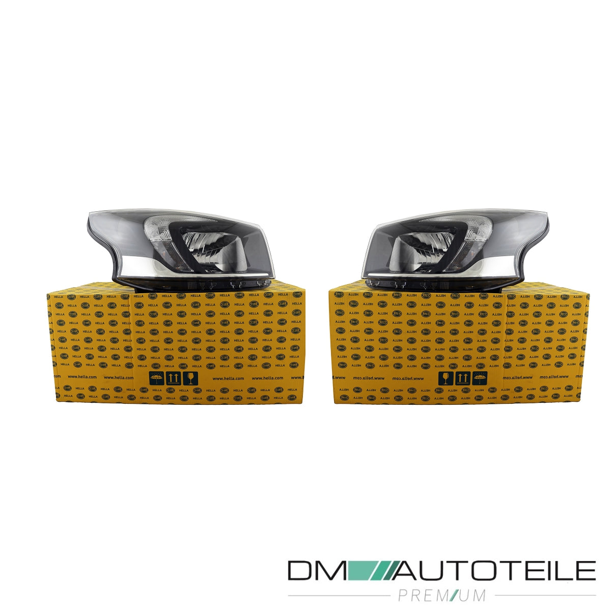 OE Hella Scheinwerfer mit TGFL H4 SET passt für Opel Vivaro B (X82) ab 14-19