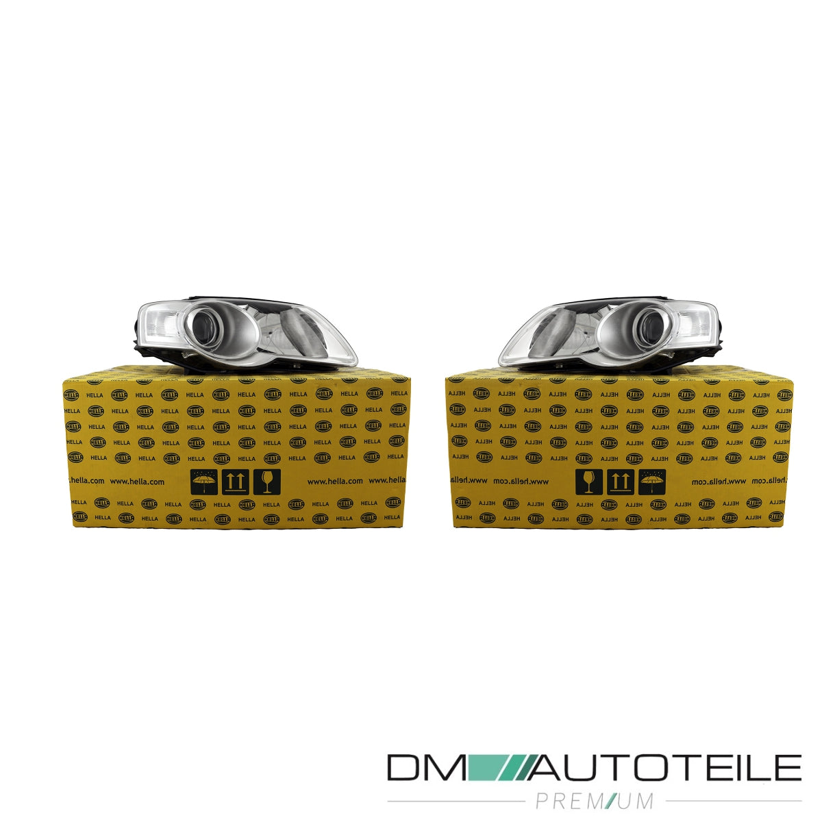 Hella Scheinwerfer H7 SET passt für VW Passat (3C2/3C5) ab Baujahr 2005-2011