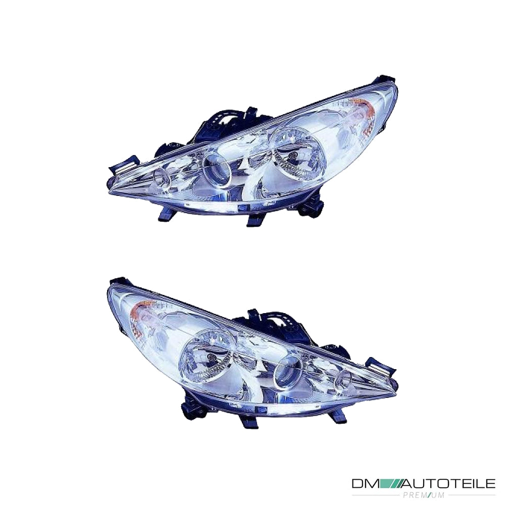 Valeo Scheinwerfer mit KVL H7 SET passt für Peugeot 207 (WA/WD/WK) ab 06-15