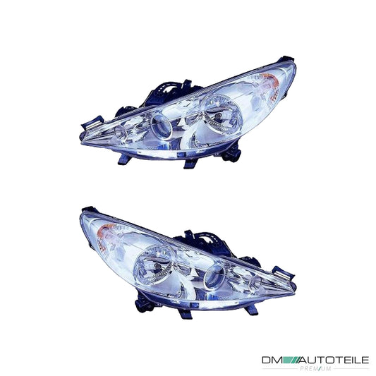 Valeo Scheinwerfer mit KVL H7 SET passt für Peugeot 207 (WA/WD/WK) ab 06-15