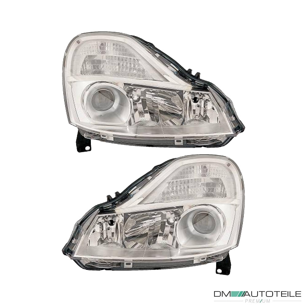 Valeo H1 Scheinwerfer SET +Kurvenlicht passt für Renault Modus Grand ab 12/07