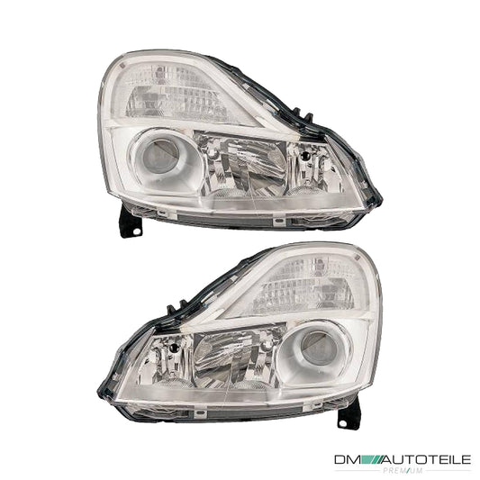 Valeo H1 Scheinwerfer SET +Kurvenlicht passt für Renault Modus Grand ab 12/07