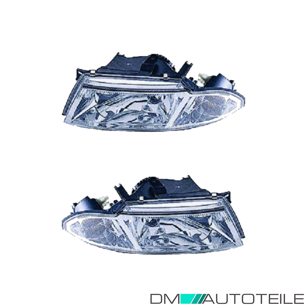 Scheinwerfer chrom Depo H4 SET passt für Mitsubishi Carisma (DA) ab 99-04