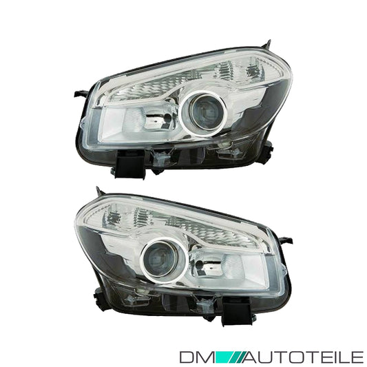 Xenon Scheinwerfer D1S/H7 SET passt für Nissan Qashqai / +2 I (J10) ab 10-13