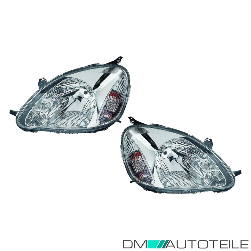 Scheinwerfer Depo H4 SET passt für Toyota Yaris (P1) ab Baujahr 03-05