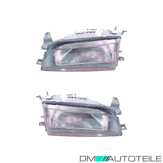 Scheinwerfer Depo H4 mit Motor SET passt für Toyota Corolla (E10) ab 92-97