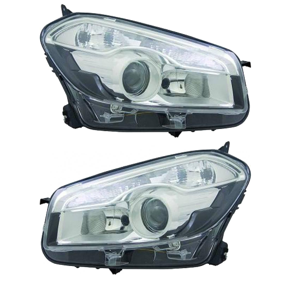 Hauptscheinwerfer SET H7/H7 mit Motor passt für Nissan Qashqai +2 I 10-13