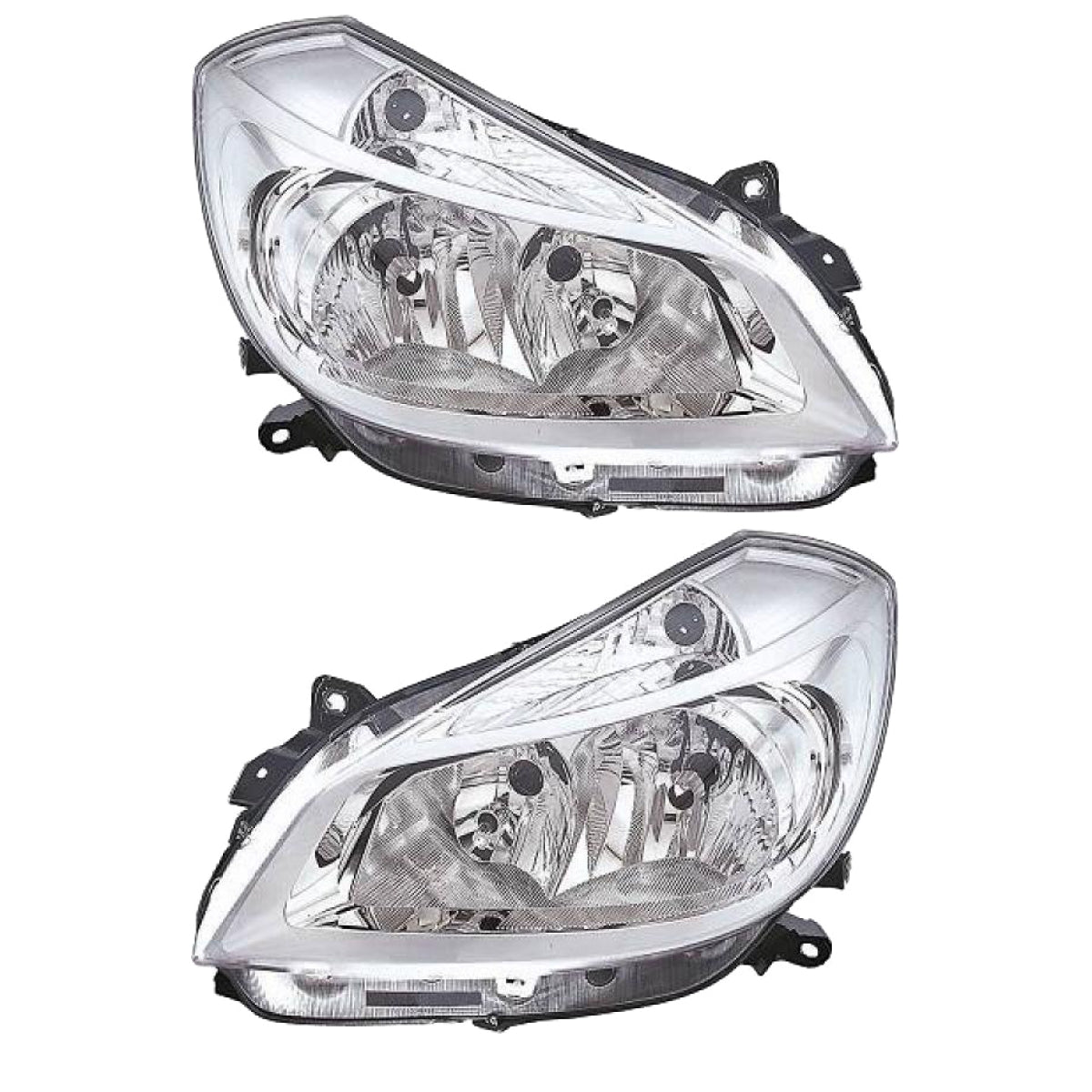 Hauptscheinwerfer SET H7/H7 mit Motor passt für Renault Clio III 05-09