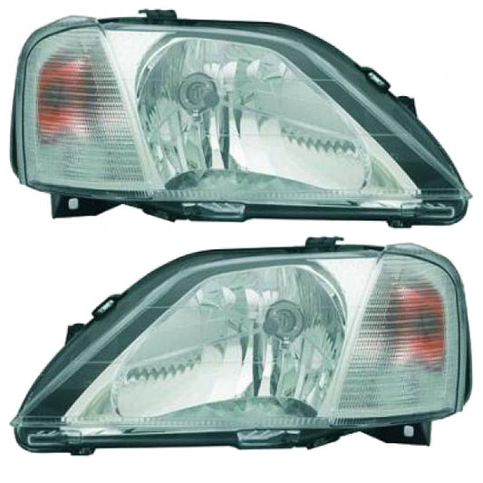 Hauptscheinwerfer SET H4 mit Blinklicht passt für Dacia Logan 05-08
