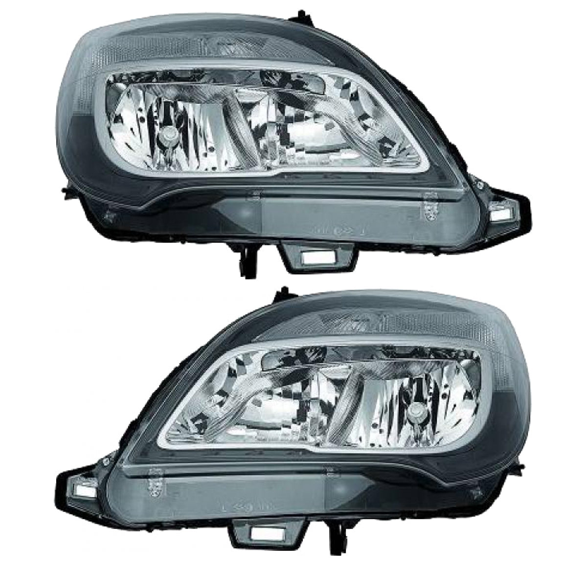 Depo / TYC Scheinwerfer Hauptscheinwerfer Frontscheinwerfer SET H7/H1 mit Motor für Opel Meriva B S10 Baujahr ab 2014