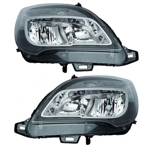 Depo / TYC Scheinwerfer Hauptscheinwerfer Frontscheinwerfer SET H7/H1 mit Motor für Opel Meriva B S10 Baujahr ab 2014