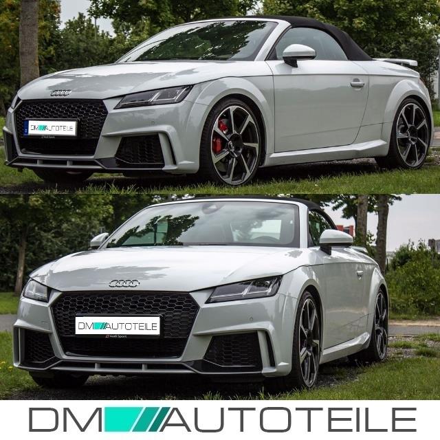 Stoßstange vorne für PDC + Wabengrill Schwarz passt für Audi TT 8S FV auch TT RS