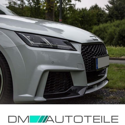 Stoßstange vorne für PDC + Wabengrill Schwarz passt für Audi TT 8S FV auch TT RS