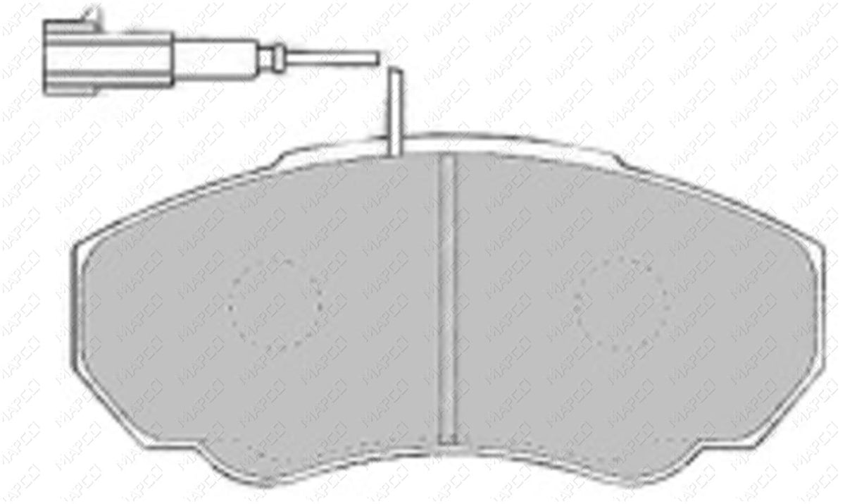 MAPCO Bremsbelagsatz, Scheibenbremse Vorderachse  6554