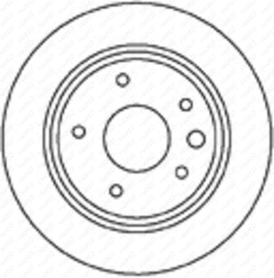 MAPCO Bremsscheibe Hinterachse  15640