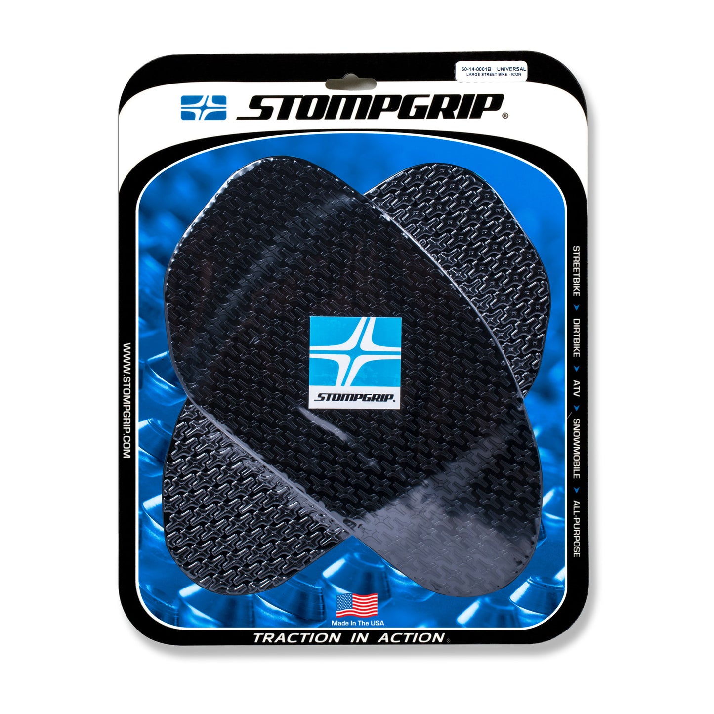 Stomgrip Traktionspad Streetbikes Schwarz Kawasaki Ninja ZX-12R Bj. 00-06