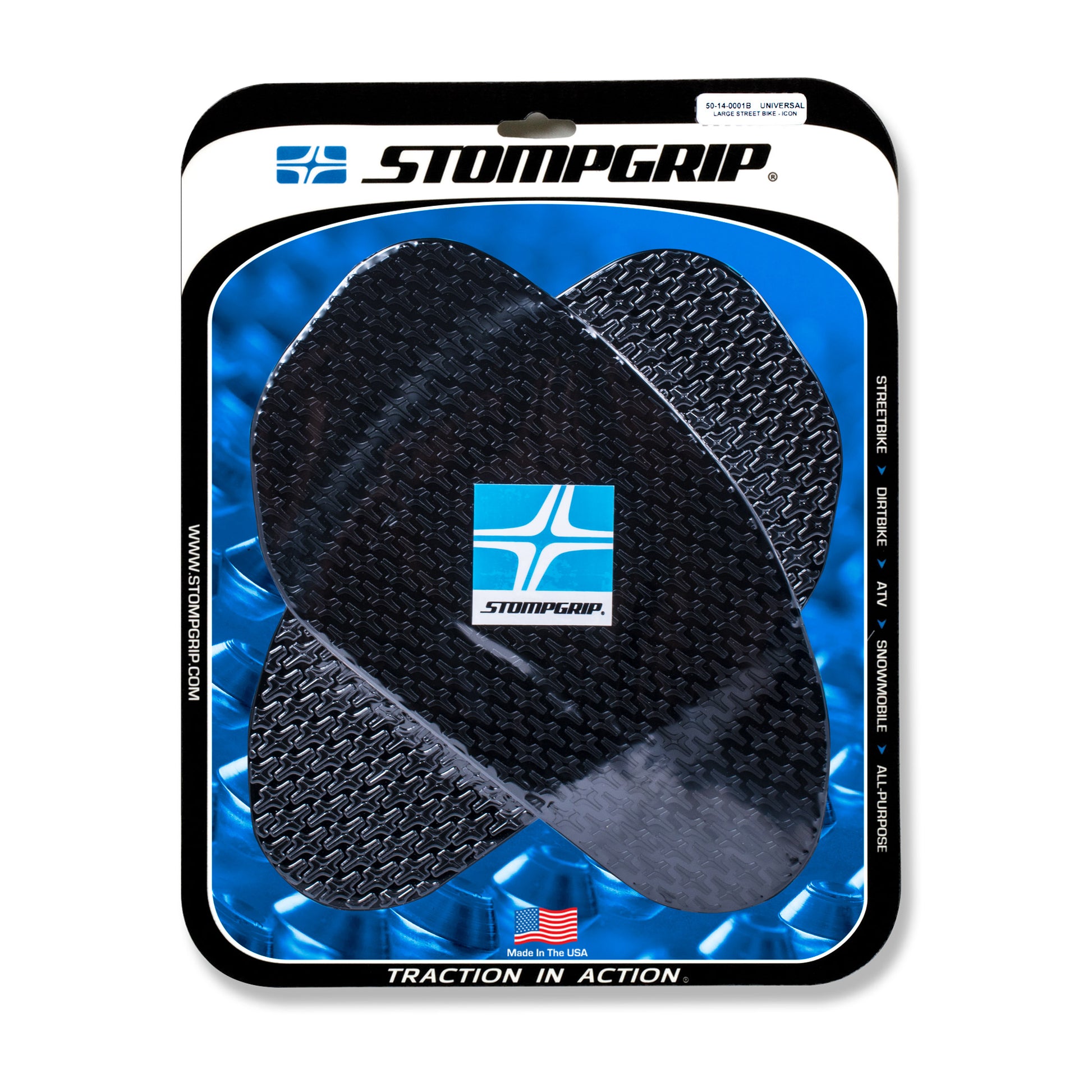 Stomgrip Traktionspad Streetbikes Schwarz Kawasaki Ninja ZX-12R Bj. 00-06