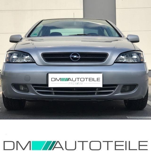 Set Opel Astra G Scheinwerfer Klarglas Schwarz H7/HB3 Bj 97-04 + Birnen Komplettset