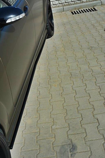 Seitenschweller Ansatz für MERCEDES S-KLASSE W221 AMG LWB Carbon Look
