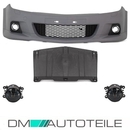 OPEL ASTRA H Stoßstange vorne lackierfähig+ Nebelscheinwerfer Smoke für OPC II 05-10
