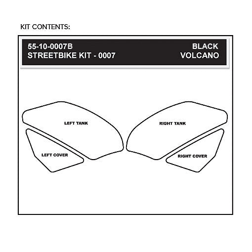 Stomgrip Traktionspad Streetbikes Schwarz Yamaha YZF-R1 Bj. 09-14