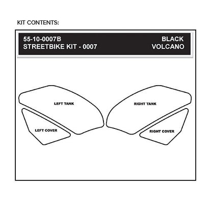 Stomgrip Traktionspad Streetbikes Schwarz Yamaha YZF-R1 Bj. 09-14