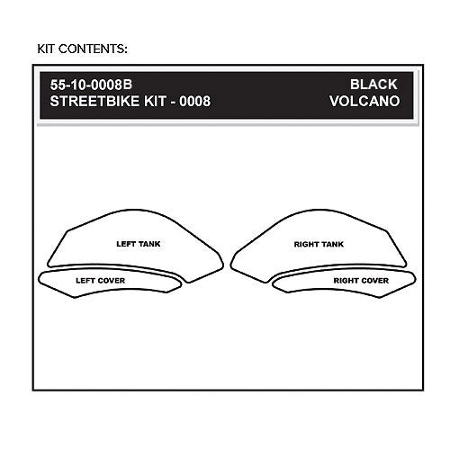Stomgrip Traktionspad Streetbikes Schwarz Yamaha XJ6 / Diversion / F Bj. 09-15