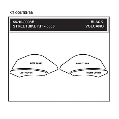 Stomgrip Traktionspad Streetbikes Schwarz Yamaha XJ6 / Diversion / F Bj. 09-15