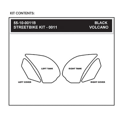 Stomgrip Traktionspad Streetbikes Schwarz Yamaha FZ8 Bj. 11-13
