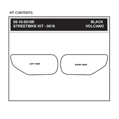 Stomgrip Traktionspad Streetbikes Schwarz Honda CBR954 RR Bj. 02-03