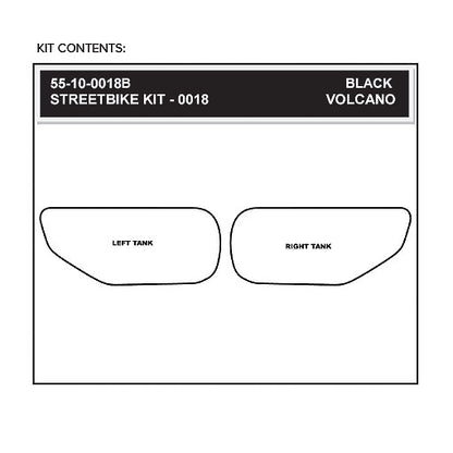 Stomgrip Traktionspad Streetbikes Schwarz Honda CBR954 RR Bj. 02-03