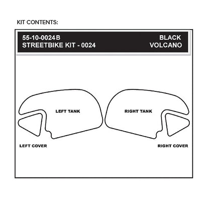 Stomgrip Traktionspad Streetbikes Schwarz Honda CBR600 RR Bj. 13-22