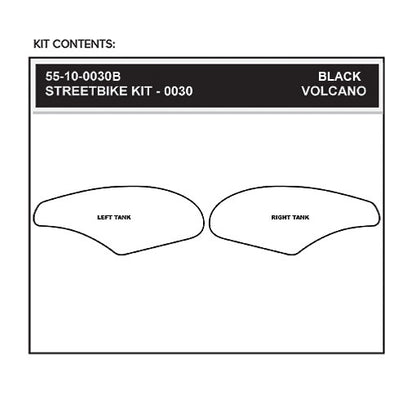 Stomgrip Traktionspad Streetbikes Schwarz Kawasaki Ninja ZX-10R Bj. 04-07