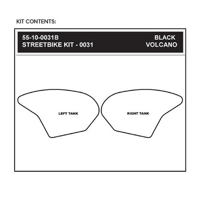 Stomgrip Traktionspad Streetbikes Schwarz Kawasaki Ninja ZX-6R / RR Bj. 05-06