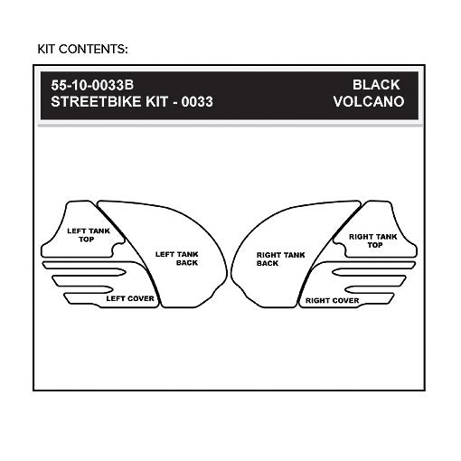 Stomgrip Traktionspad Streetbikes Schwarz Kawasaki ZZR 1400 Bj. 06-11