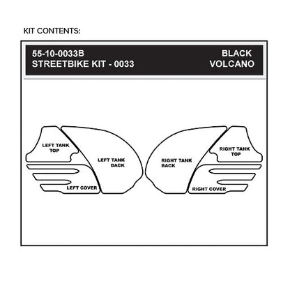Stomgrip Traktionspad Streetbikes Schwarz Kawasaki ZZR 1400 Bj. 06-11