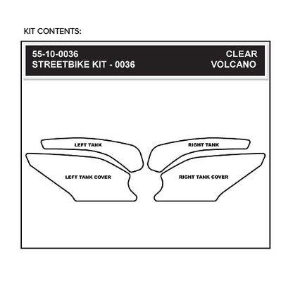 Stomgrip Traktionspad Streetbikes Hybrid Kawasaki Ninja 250 R Bj. 08-12