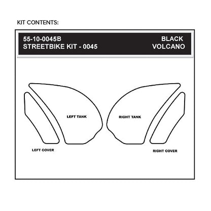 Stomgrip Traktionspad Streetbikes Schwarz Kawasaki Z1000 SX Bj. 11-17