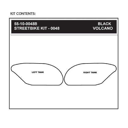 Stomgrip Traktionspad Streetbikes Schwarz Suzuki GSX-R 750 Bj. 04-05