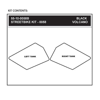 Stomgrip Traktionspad Streetbikes Schwarz KTM RC 200 Bj. 14-19