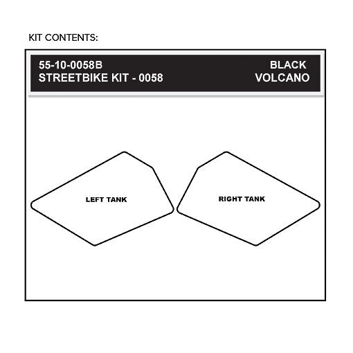 Stomgrip Traktionspad Streetbikes Schwarz KTM RC8 / R Bj. 08-15