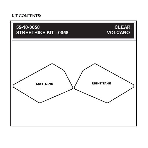 Stomgrip Traktionspad Streetbikes Klar KTM RC 200 Bj. 14-19