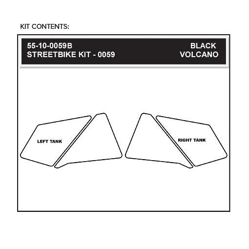 Stomgrip Traktionspad Streetbikes Schwarz KTM 990 Super Duke / R Bj. 07-13