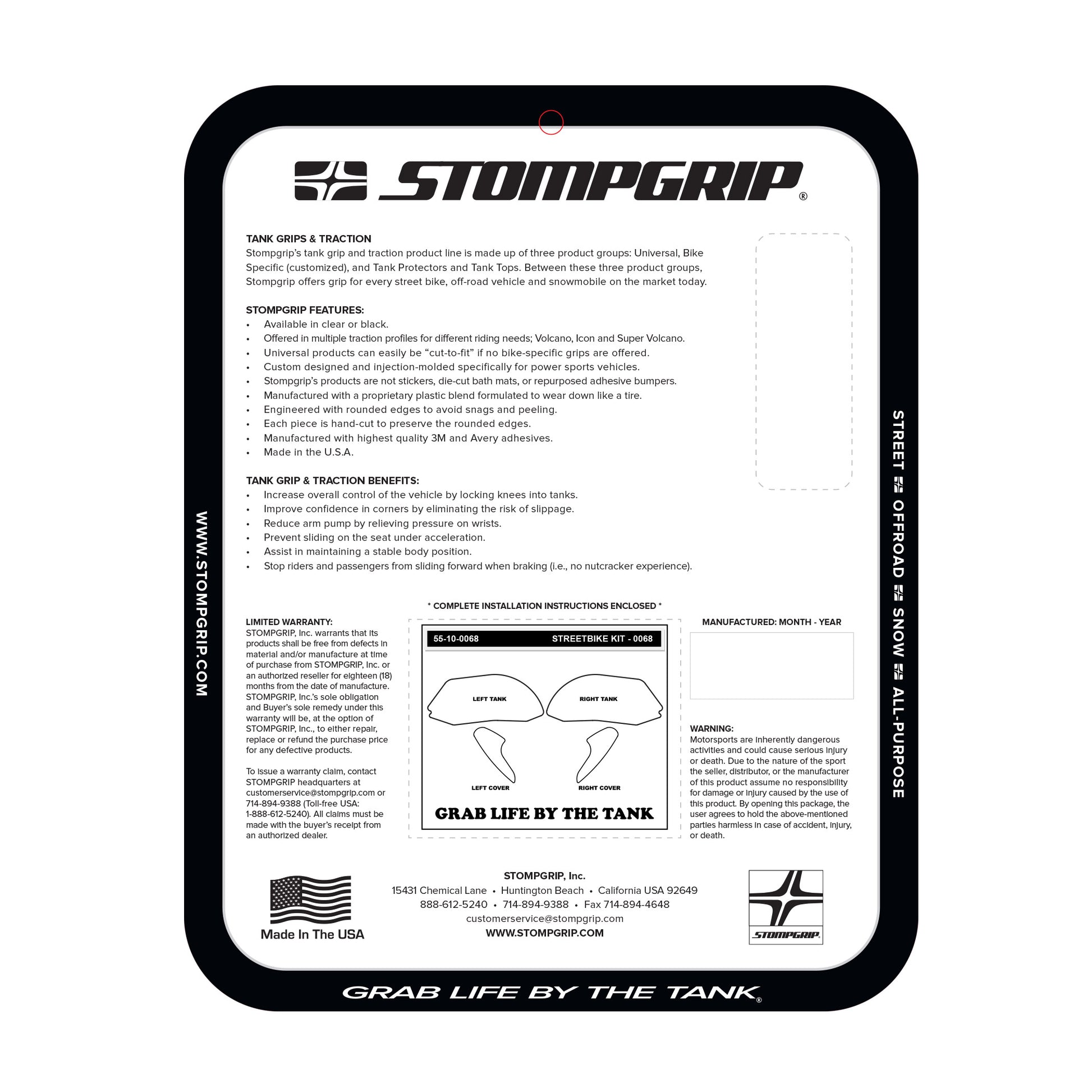 Stomgrip Traktionspad Streetbikes Klar Ducati Panigale 1199  / S / R / Tricolore Bj. 12-14
