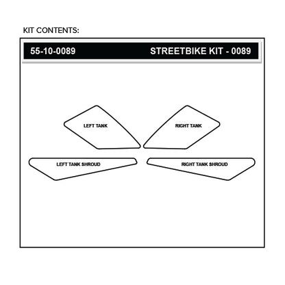 Stomgrip Traktionspad Streetbikes Klar Kawasaki KLX 250 S / Camo Bj. 09-20
