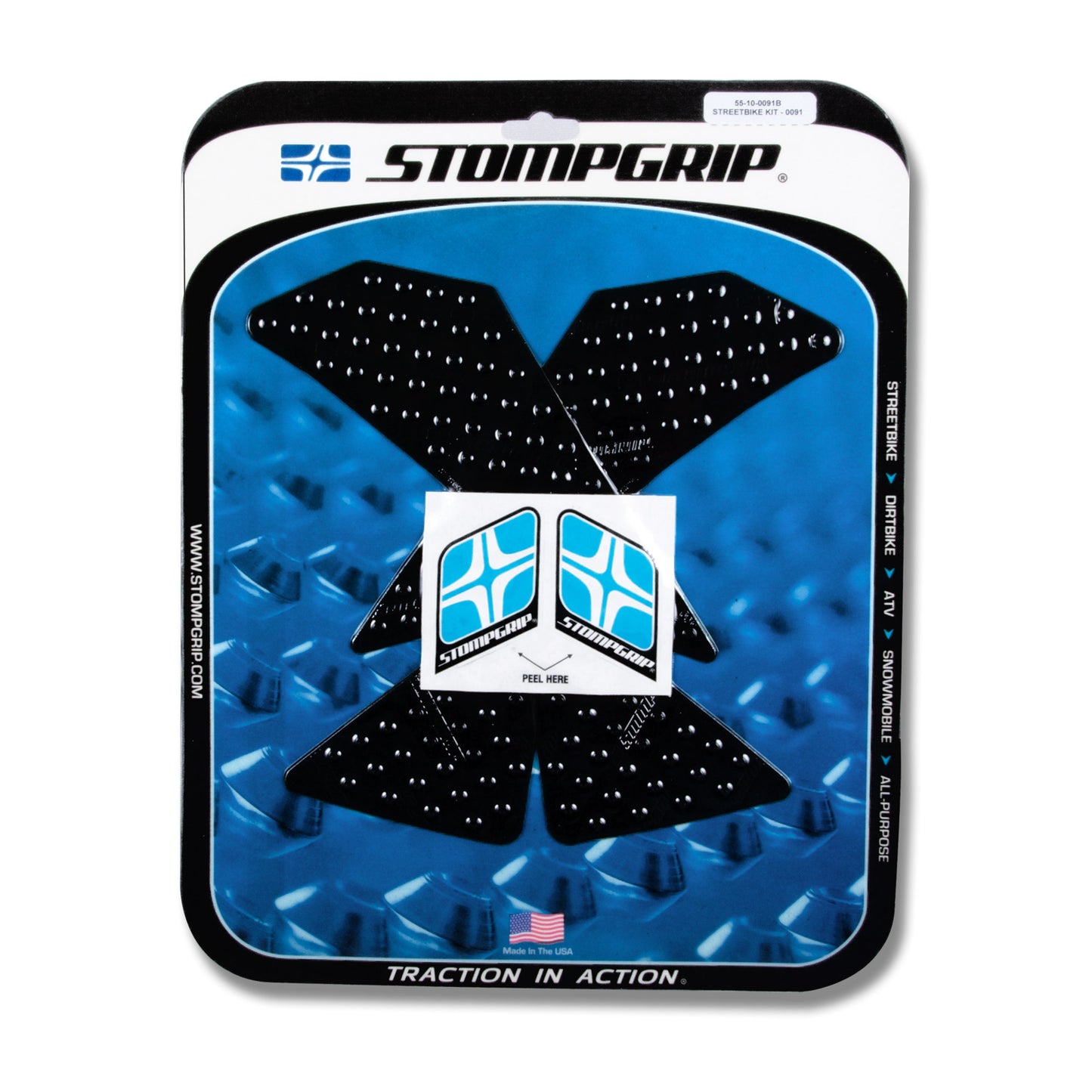 Stomgrip Traktionspad Streetbikes Schwarz Yamaha WR250 R / X Bj. 08-20
