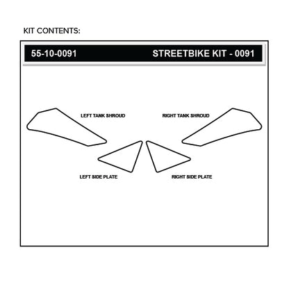 Stomgrip Traktionspad Streetbikes Klar Yamaha WR250 R / X Bj. 08-20